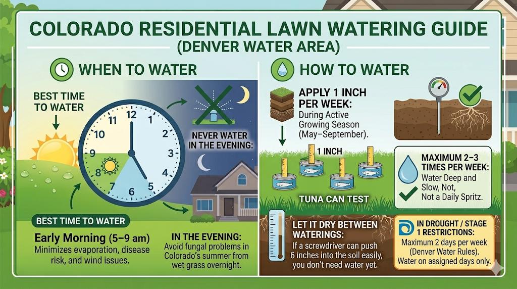Colorado Residential Lawn Watering Guide — Denver Water Area