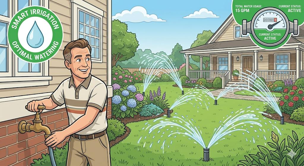 Smart irrigation sprinkler startup